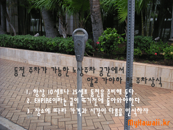 동전 주입식 주차 미터기