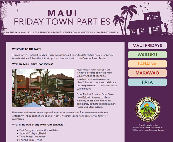 하와이 마우이섬 매주 금요일 축제