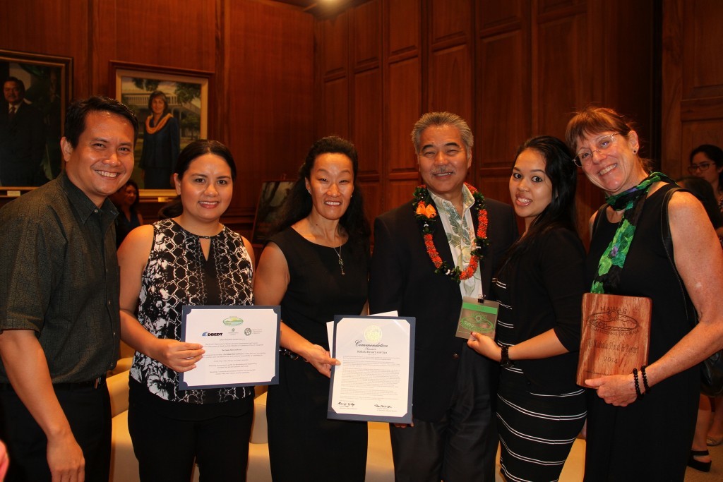 The Kahala - Governors Green Business Award - 2015